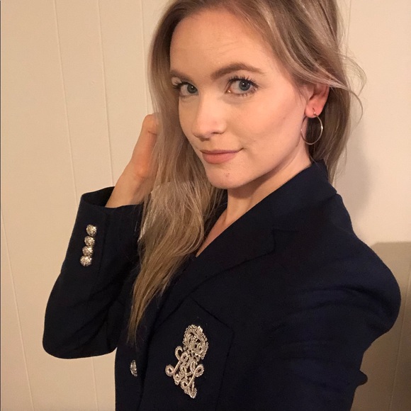 SOLD Ralph Lauren Vintage Navy Ladies’ Blazer - Picture 2 of 8